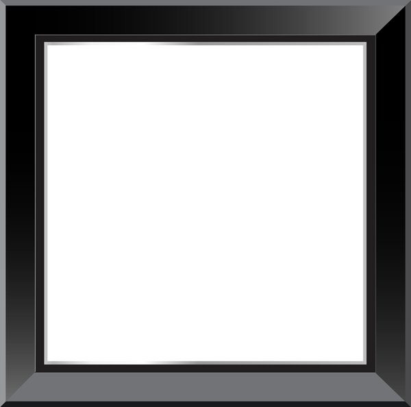 Black Classis Transparent PNG Frame | Gallery Yopriceville - High