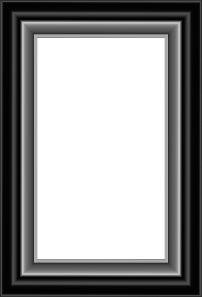 Black and Silver Frame Transparent PNG Image | Gallery Yopriceville