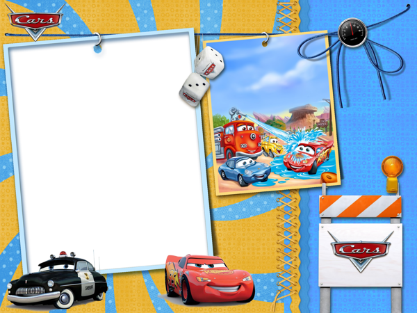 This png image - Cars Kids Transparent Photo Frame, is available for free download