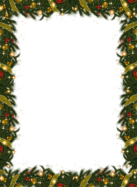This png image - Christmas Holiday Frame With Garland, is available for free download
