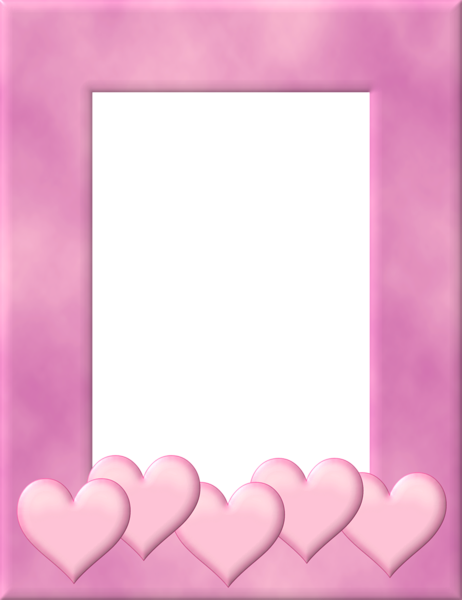This png image - Cute Pink Transparen Frame, is available for free download