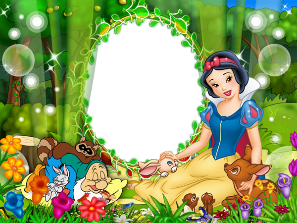 This png image - Cute Snow White Kids Transparen PNG Photo Frame, is available for free download