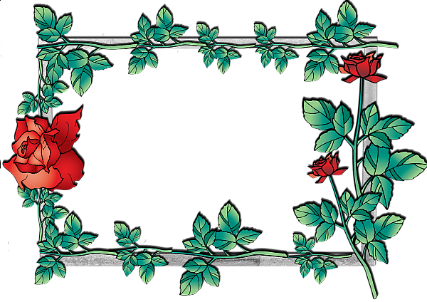 This png image - Flowers frame (1), is available for free download