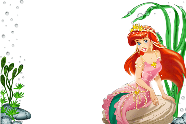 This png image - Full Transparent Frame Princess Ariel, is available for free download