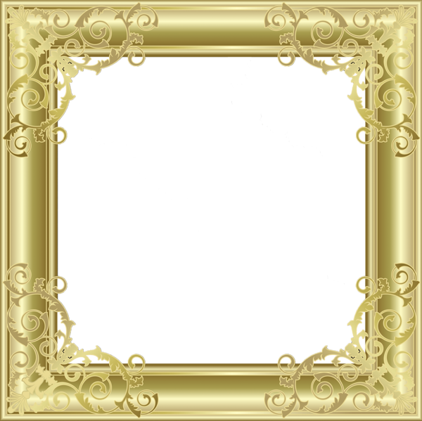 Gold Transparent PNG Photo Frame | Gallery Yopriceville - High-Quality