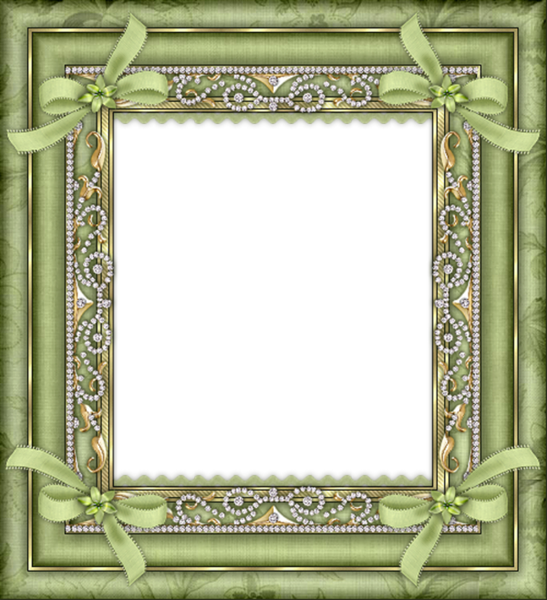 Green Transparent Frame | Gallery Yopriceville - High-Quality Images