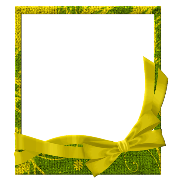 This png image - Green and Yellow Transparent Frame, is available for free download