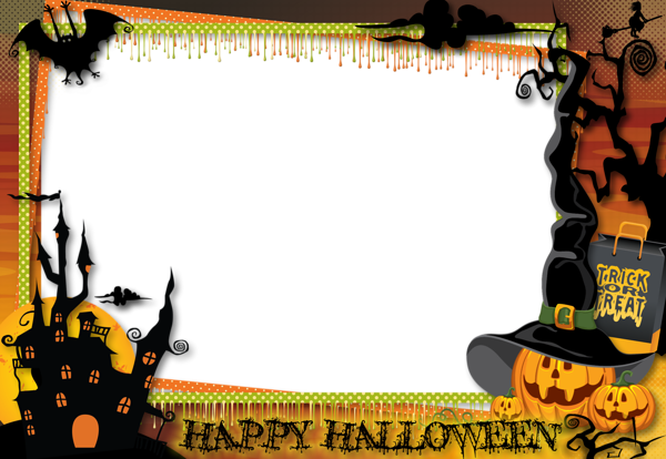 Halloween Transparent Large PNG Photo Frame | Gallery Yopriceville