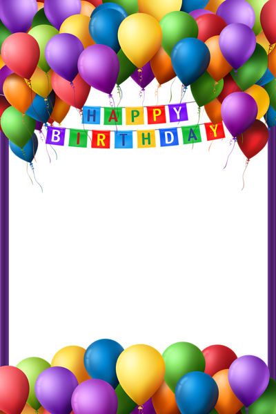 This png image - Happy Birthday Transparent PNG Frame, is available for free download