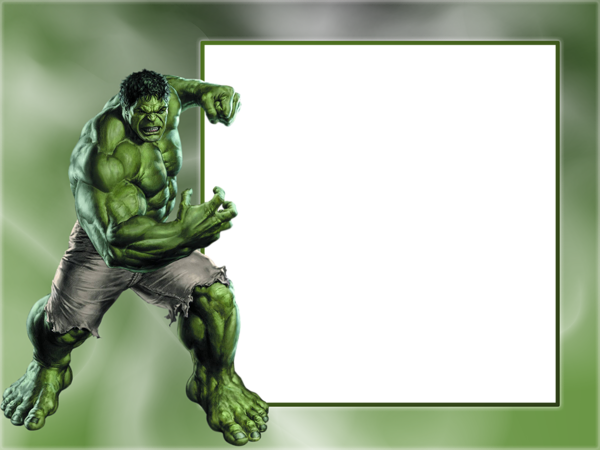 Hulk Transparent Photo Frame | Gallery Yopriceville - High-Quality