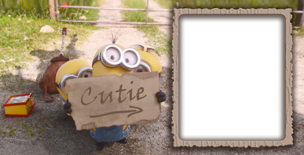 This png image - Minions 2015 Cutie Kids Frame, is available for free download