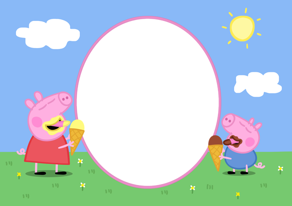 This png image - Peppa Pig Kids PNG Transparent Frame, is available for free download