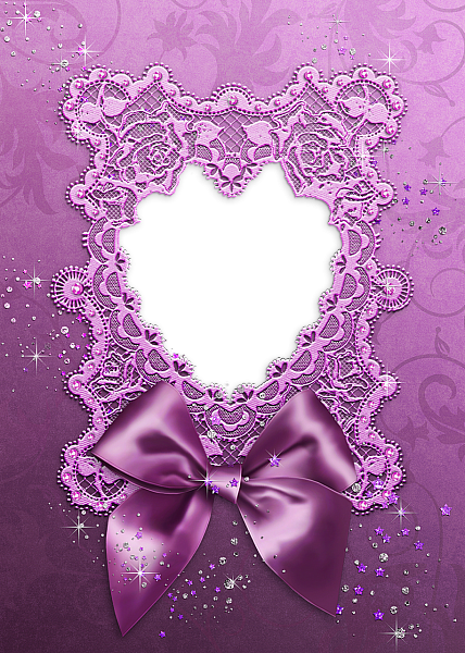 Pink Bow And Heart Transparent Frame Gallery Yopriceville High