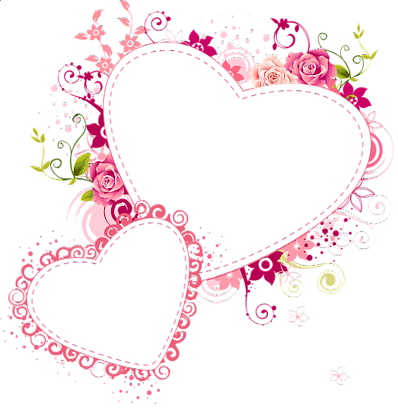 This png image - Pink Hearts Transparent Frame, is available for free download