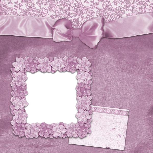 This png image - Pink Transparent Frame with Bow, is available for free download