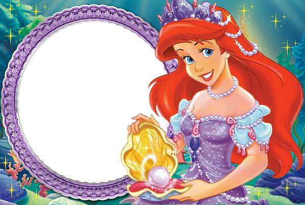 This png image - Princess Ariel Kids Transparent Frame, is available for free download