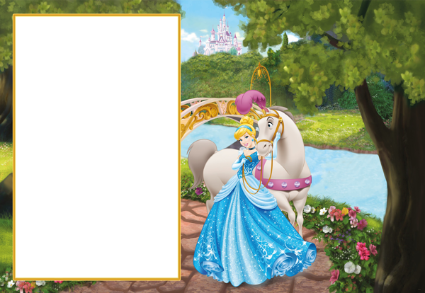 This png image - Princess Cinderella Cute Transparent PNG Frame, is available for free download