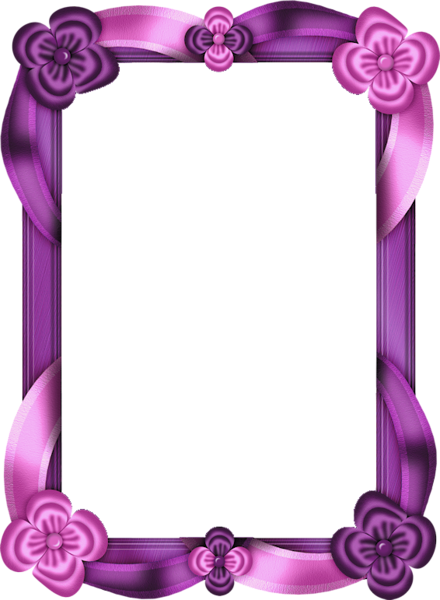 This png image - Purple and Pink Transparent Photo Frame, is available for free download