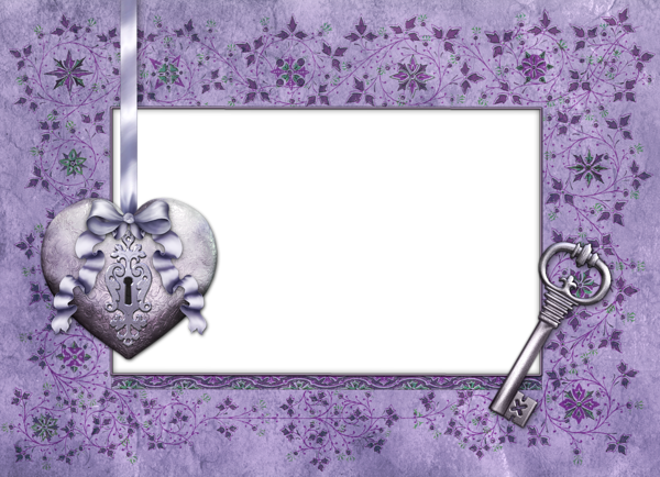 This png image - Romantic Delicate Transparent PNG Photo Frame, is available for free download