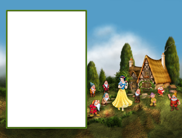 This png image - Snow White Transparent Kids PNG Photo Frame, is available for free download