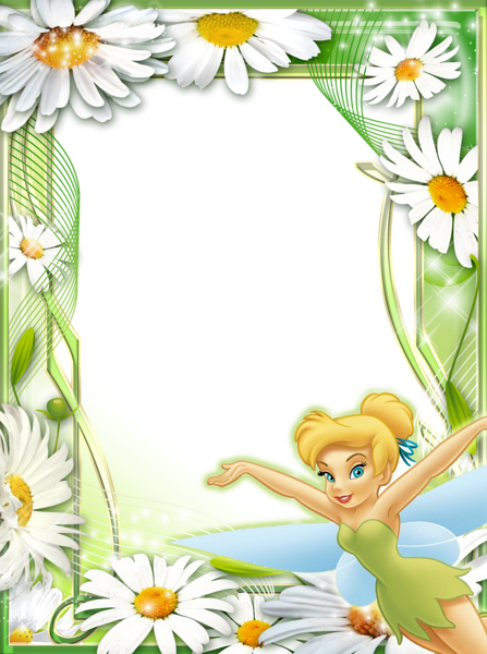This png image - Tinkerbell Daisies Kids Transparent Frame, is available for free download