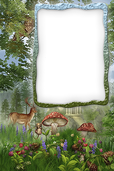 This png image - Transparent Forest Frame, is available for free download