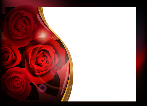 This png image - Transparent PNG Roses Photo Frame, is available for free download