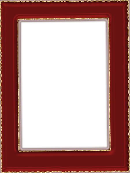 This png image - Transparent Red and Gold PNG Frame, is available for free download
