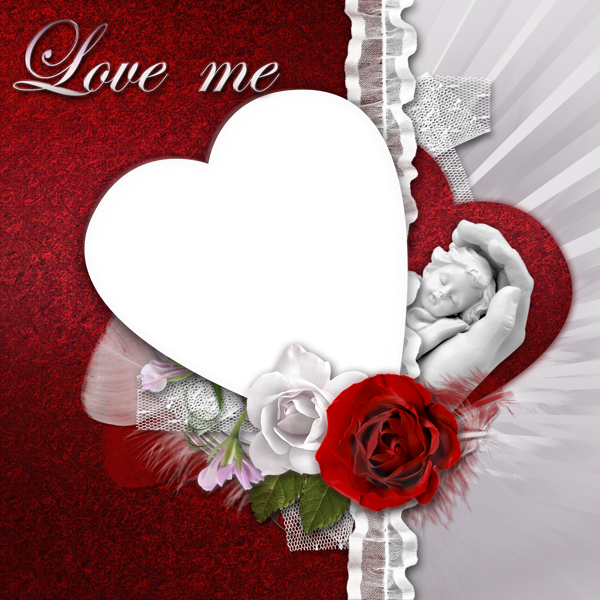 This png image - Transparent Romantic Frame Love Me, is available for free download