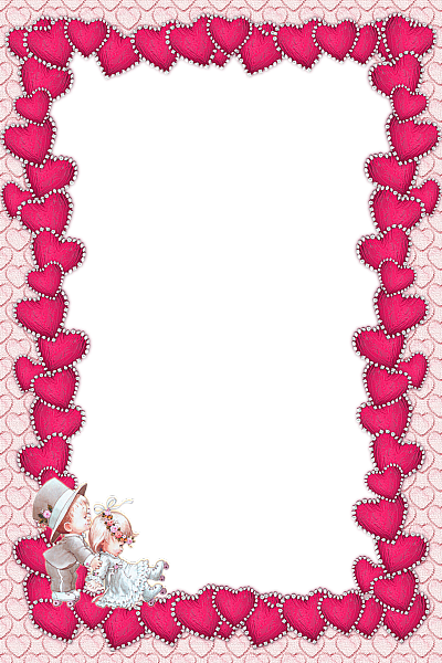 This png image - Valentines Transparent Pink Frame, is available for free download