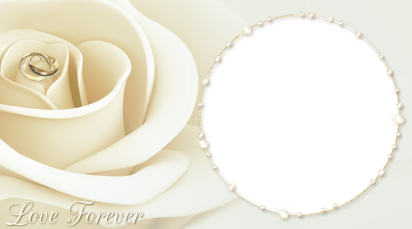This png image - Wedding PNG Transparent Frame with Rose, is available for free download
