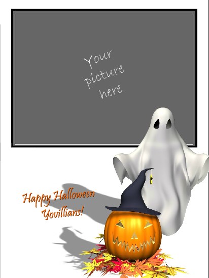 This jpeg image - halloween-pumpkin-ghost-frame, is available for free download