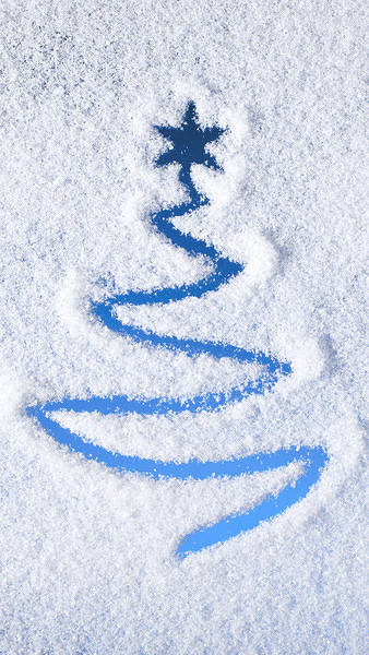 This jpeg image - Christmas Snowy iPhone 6S Plus Wallpaper, is available for free download