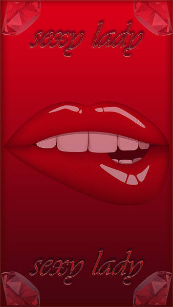 This jpeg image - Red Sexy Lady iPhone 6S Plus Wallpaper, is available for free download