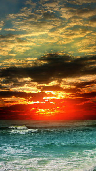 This jpeg image - Sunset Full HD Smartphone Wallpaper, is available for free download