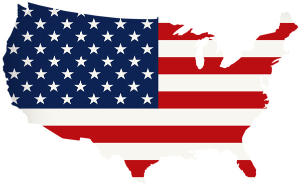 This png image - USA Flag Map PNG Transparent Clipart, is available for free download