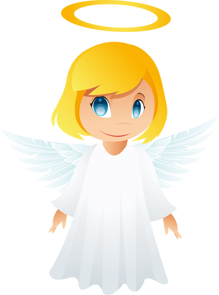 Cute Angel Free PNG Clipart Picture