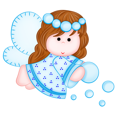 This png image - Cute Blue Angel PNG Picture, is available for free download