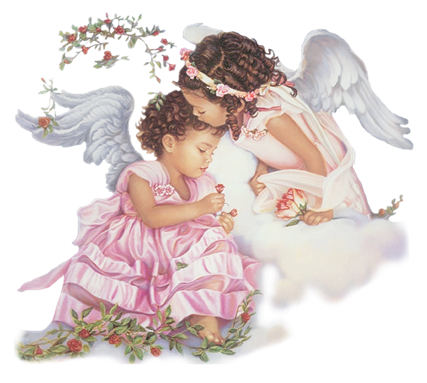 This png image - Little Girls Angels PNG Picture, is available for free download