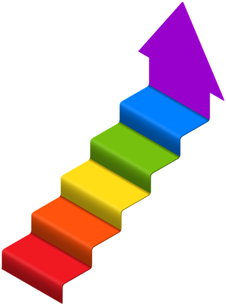 Arrow Stairs PNG Clip Art Image | Gallery Yopriceville - High-Quality