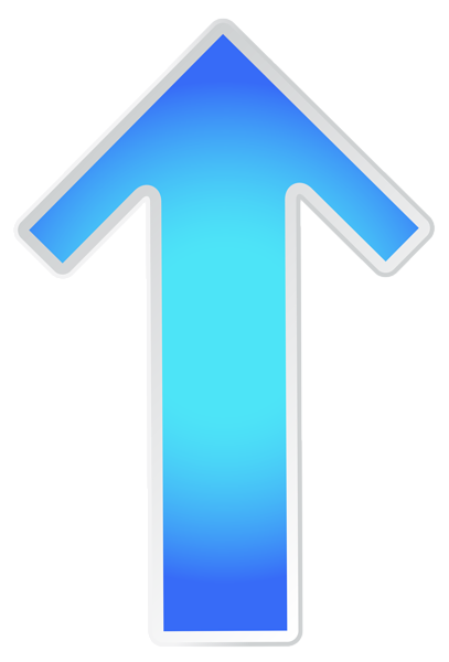 This png image - Arrow Up Blue Transparent PNG Clip Art Image, is available for free download