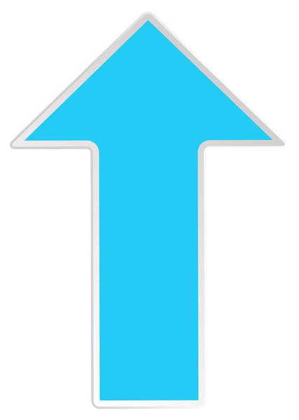 This png image - Blue Arrow Up Transparent PNG Clip Art Image, is available for free download