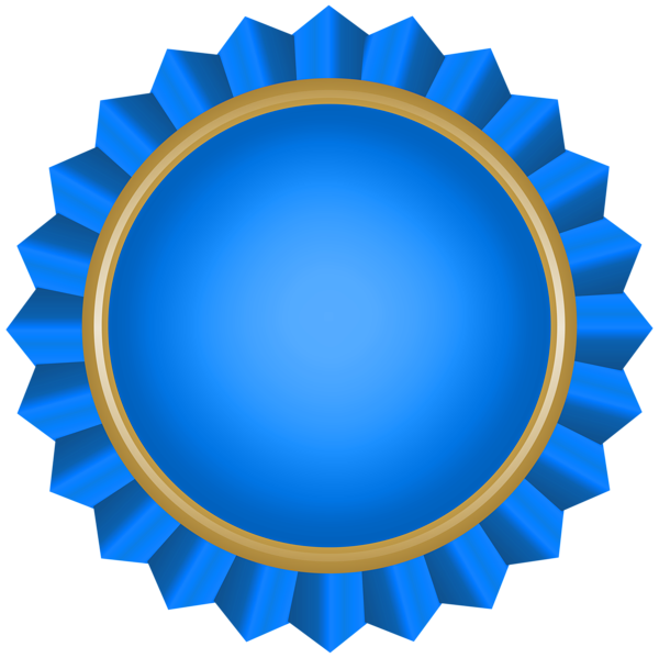 This png image - Blue Badge Rosette PNG Clipart, is available for free download