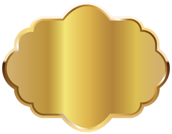 This png image - Gold Label Template Clipart Image, is available for free download