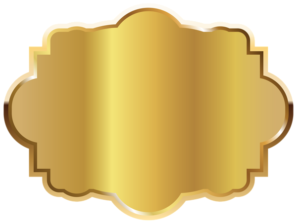 This png image - Gold Label Template Clipart Picture, is available for free download
