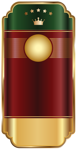 This png image - Gold Red Label Template Transparent PNG Clip Art Image, is available for free download