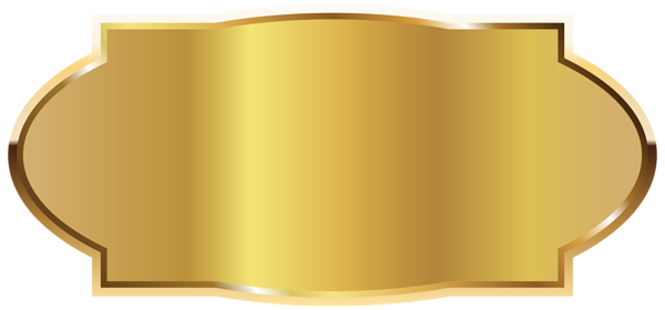 This png image - Golden Label Template PNG Image, is available for free download