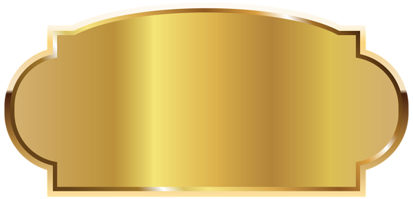 This png image - Golden Label Template PNG Picture, is available for free download