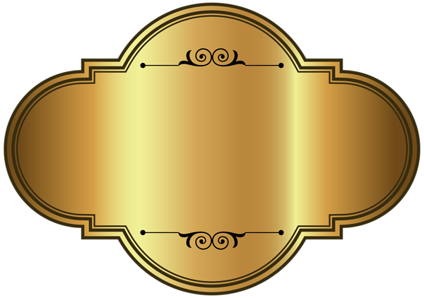 This png image - Golden Luxury Label Template PNG Clipart Picture, is available for free download