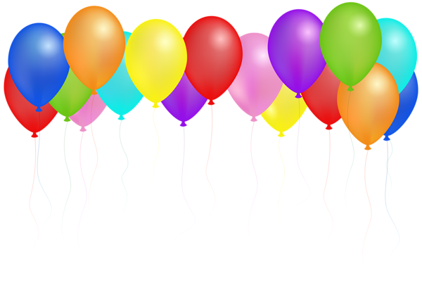 Free Clipart Large Size Birthday Balloons 86